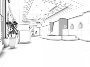 office meeting room reception hall 11 3D Model
