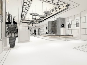 office meeting room reception hall 11 3D Model