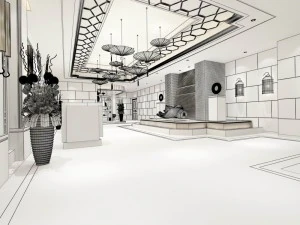 office meeting room reception hall 11 3D Model