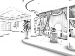 office meeting room reception hall 11 3D Model