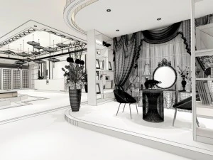 office meeting room reception hall 11 3D Model