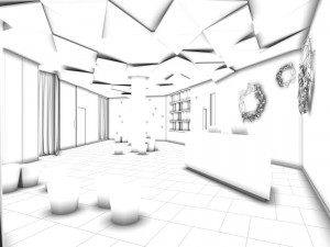 office meeting room reception hall 13 3D Model