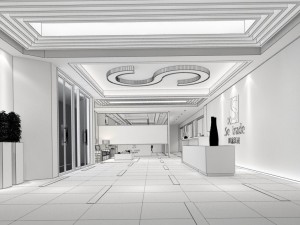 office meeting room reception hall 14 3D Модель