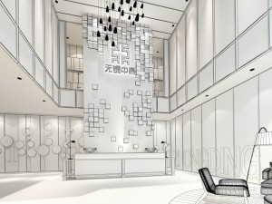 office meeting room reception hall 15 3D Modell