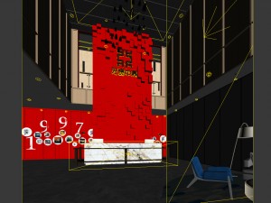 office meeting room reception hall 15 3D Modell