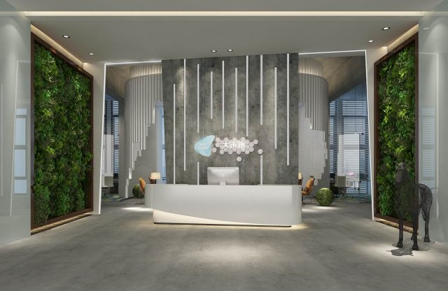 office meeting room reception hall 16 3D Model .c4d .max .obj .3ds .fbx .stl .blend 