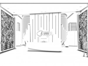 office meeting room reception hall 16 3D Model