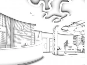 office meeting room reception hall 17 3D Model