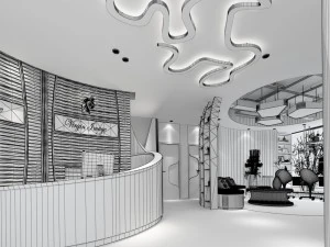 office meeting room reception hall 17 3D Model