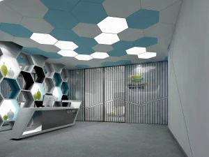 oficina sala de reuniones hall de recepci&oacute;n 18 Modelo 3D