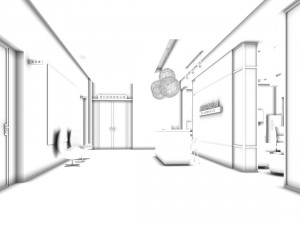 office meeting room reception hall 19 3D Модель