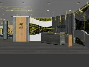 office meeting room reception hall 21 3D Model