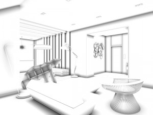 office meeting room reception hall 23 Modello 3D