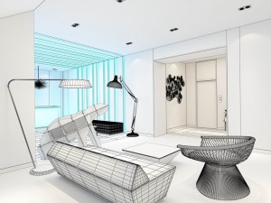 office meeting room reception hall 23 Modello 3D