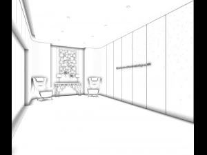 office meeting room reception hall 24 3D Model