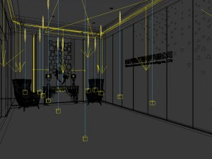 office meeting room reception hall 24 3D Model