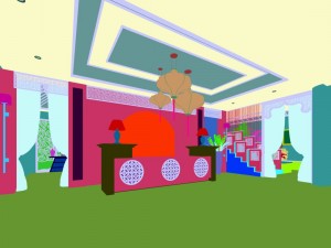 office meeting room reception hall 26 3D Model