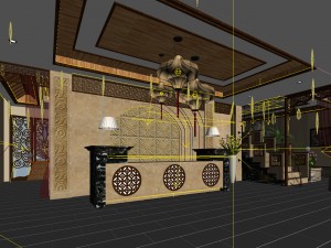 office meeting room reception hall 26 3D Model