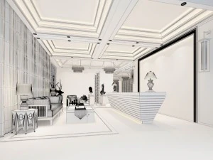 office meeting room reception hall 27 3D Model