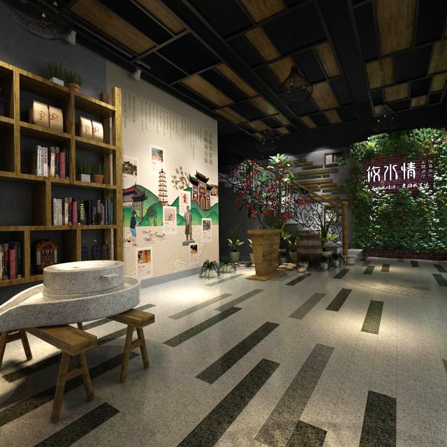 office meeting room reception hall 29 3D Модель .c4d .max .obj .3ds .fbx .stl .blend 