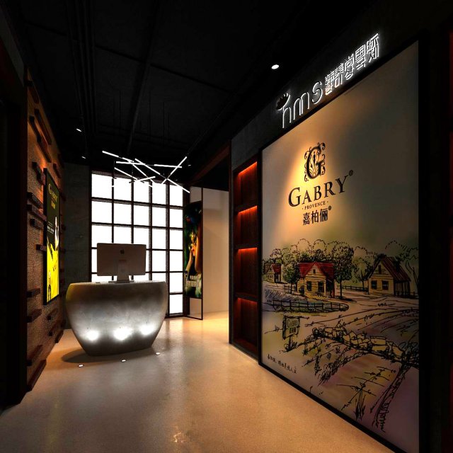 office meeting room reception hall 30 3D Model .c4d .max .obj .3ds .fbx .stl .blend 