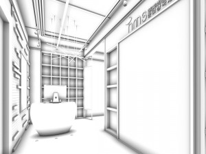 office meeting room reception hall 30 3D Model