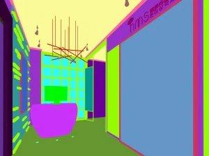 office meeting room reception hall 30 3D Model