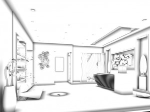office meeting room reception hall 32 3D मॉडल