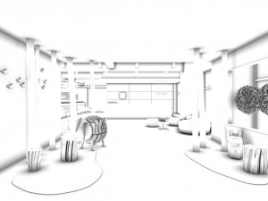 office meeting room reception hall 33 3D Модель
