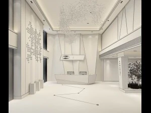 office meeting room reception hall 34 3D Model