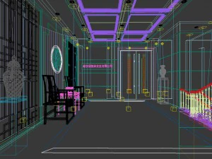 office reception hall design complete 01 3D Model