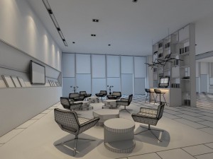 office reception hall design complete 02 3D Model