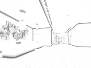 office reception hall design complete 02 3D Model