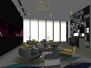 office reception hall design complete 02 3D Model