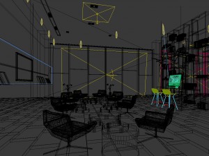 office reception hall design complete 02 3D Model