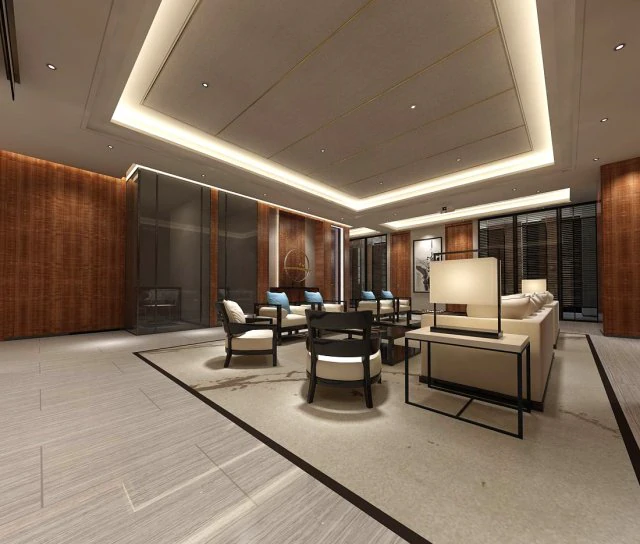 office reception hall design complete 03 3D Model .c4d .max .obj .3ds .fbx .stl .blend 
