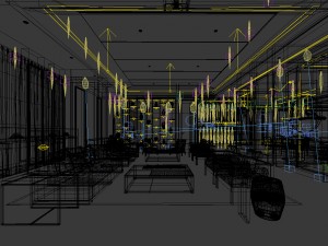 office reception hall design complete 03 3D Model