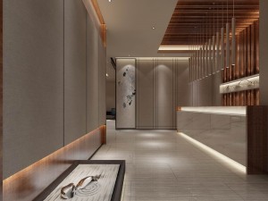 office reception hall design complete 03 3D Model