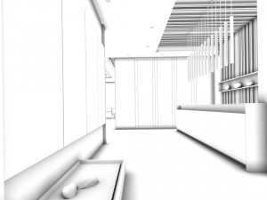 office reception hall design complete 03 3D Model