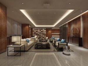 office reception hall design complete 03 3D Model
