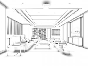 office reception hall design complete 03 3D Model