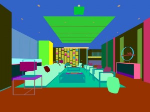 office reception hall design complete 03 3D Model