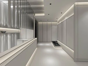 office reception hall design complete 03 3D Model