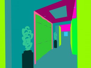 office reception hall design complete 04 3D Модель
