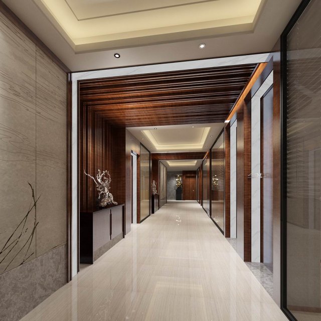 office reception hall design complete 05 Model 3D .c4d .max .obj .3ds .fbx .stl .blend 