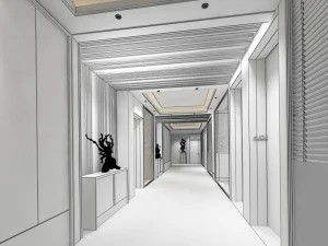 projeto do sal&atilde;o de recep&ccedil;&atilde;o do escrit&oacute;rio conclu&iacute;do 05 Modelo 3D