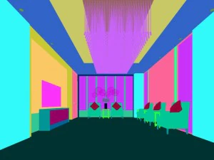 projeto do sal&atilde;o de recep&ccedil;&atilde;o do escrit&oacute;rio conclu&iacute;do 05 Modelo 3D