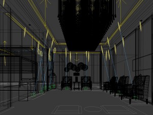 office reception hall design complete 05 Model 3D
