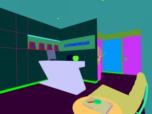 office reception hall design complete 06 Model 3D