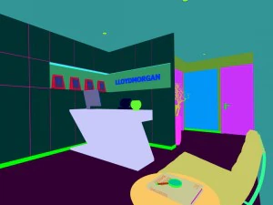 office reception hall design complete 06 3D Model